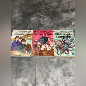 Lot Of 3 Mini Illustrated Classic Edition Paperback Books